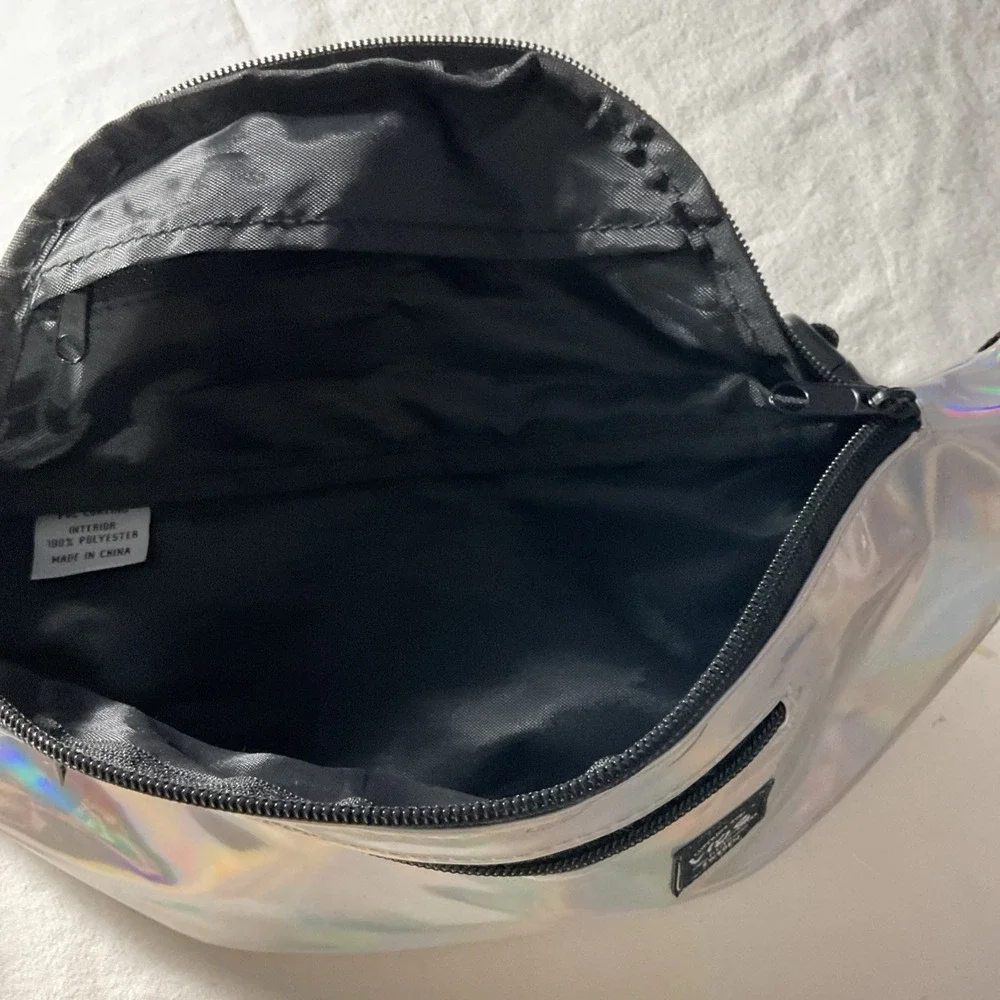 Vibe Fanny Pack for Men Women - Iridescent Silver Bag Purse
